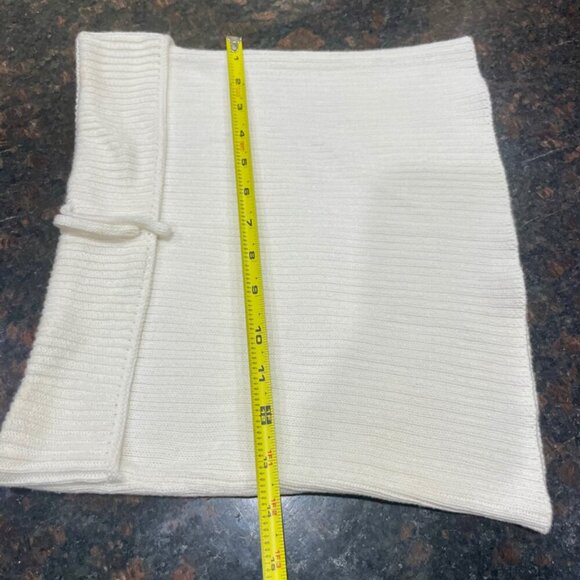 CELINE KNITTED TUBE TOP ON COTTON IVORY SZ SMALL PREPPY CHIC SEXY CELINE TOP - Picture 9 of 15